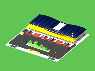 Central bus station, as it looks in the game